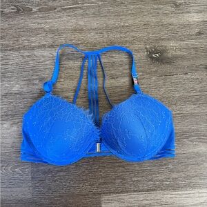 Victoria's Secret Vibrant Blue Lace Bra